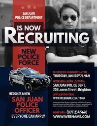 Police recruiting flyer login portal and how to apply for free