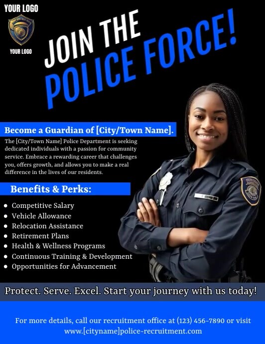 Police recruiting flyer login portal and how to apply for free