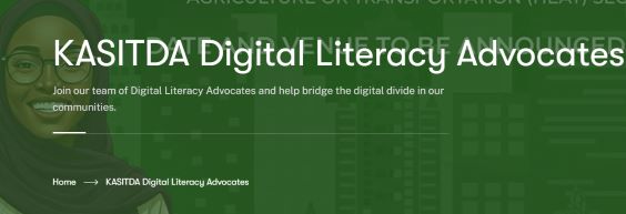 Apply for the Kano State Information Technology Development Agency (KASITDA) Digital Literacy Advocates Programme 2025