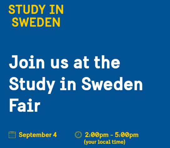 Registration is now open for the 2026 Webinar Fair on Studying in Sweden for Free
