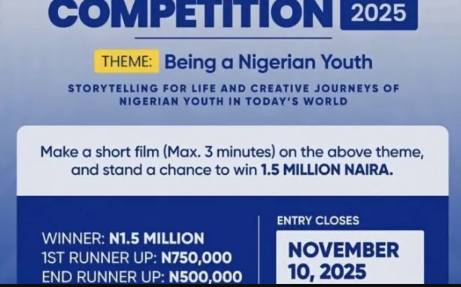 European Union Short Film Competition 2025: Apply to Win Up To N2 Million Prize
