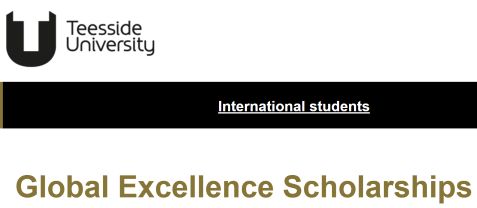 Teesside University Global Excellence Scholarship 2026 (£2,000 in Awards)