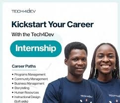 Apply for the 2025 Tech4Dev Internship Program Cohort 2.0 for Young Africans
